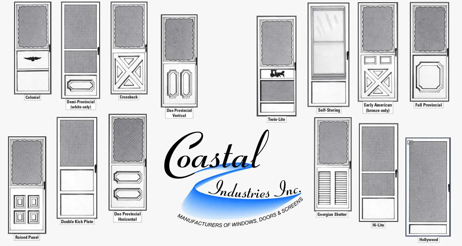 Coastal Industries | Storm and Screen Door Combo